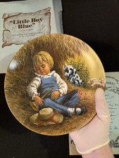 Little Boy Blue Collector Plate John McClelland Mother Goose Series COA