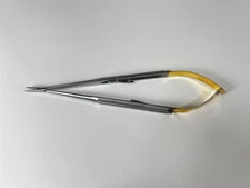 Jarit Stardust Needle Holder, Delicate, Round Handle, 1.2mm, Straight, 7-1/8"