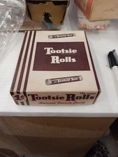 1940's TOOTSIE ROLLS Candy 120 Count Retail Display Box Penny 1 Cent Scarce Old