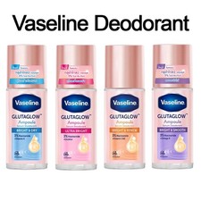 Vaseline Gluta Glow Ampoule Roll-on Serum Deodorant reduces sweat skin bright.