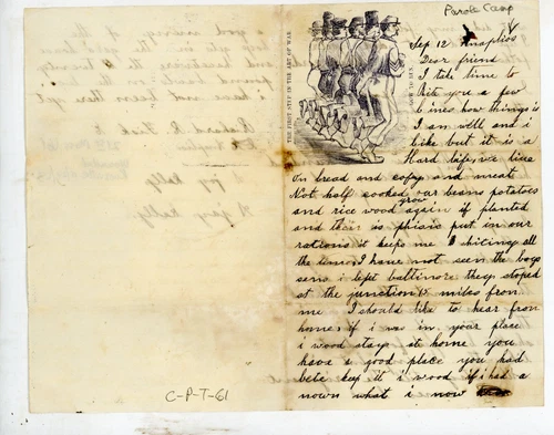 Caricature design patriotic letter paper