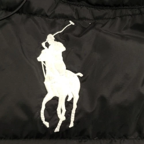 Polo Ralph Lauren Vintage Down Vest Men Large Big Pony Alpine Downhill Ski Read