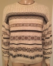 Vintage St John  s Bay Authentic Nordic Pattern Sweater USA Made Men  s Size Large