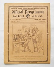 TOTTENHAM HOTSPUR v FULHAM Reserves 1921/1922 (4/3/22) *VG Condition Programme*