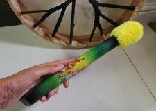Drumbeater handmade, for skin or synthetic shamanic Rabbit Hare spirit animal