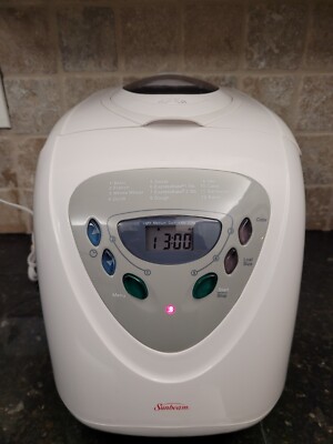 Sunbeam Programmable Bread Maker Machine White Model 5891, Tested Working