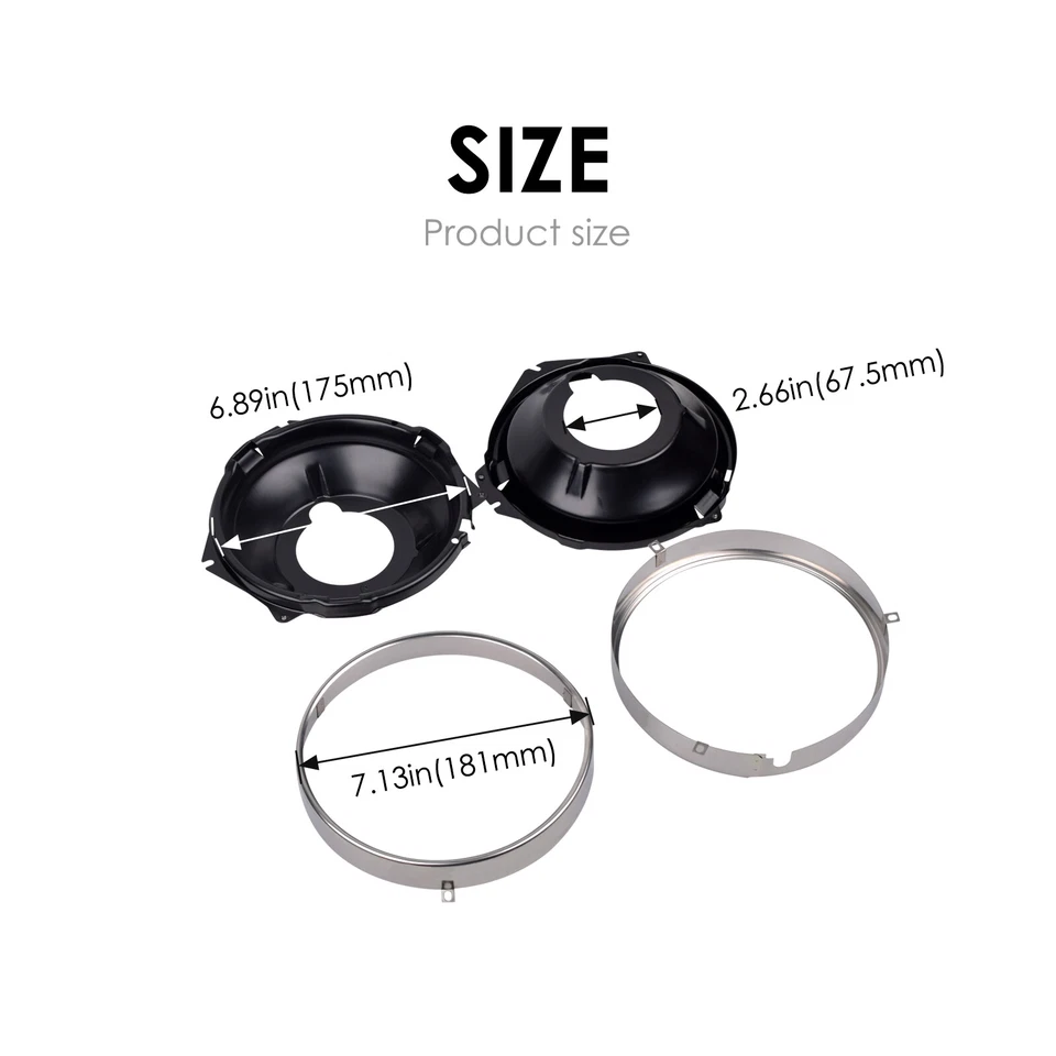 Kit de cubo de montaje de anillo de retención de faros 28 piezas para Chevy Camaro Nova 1967-1970 Foto 2 de 4