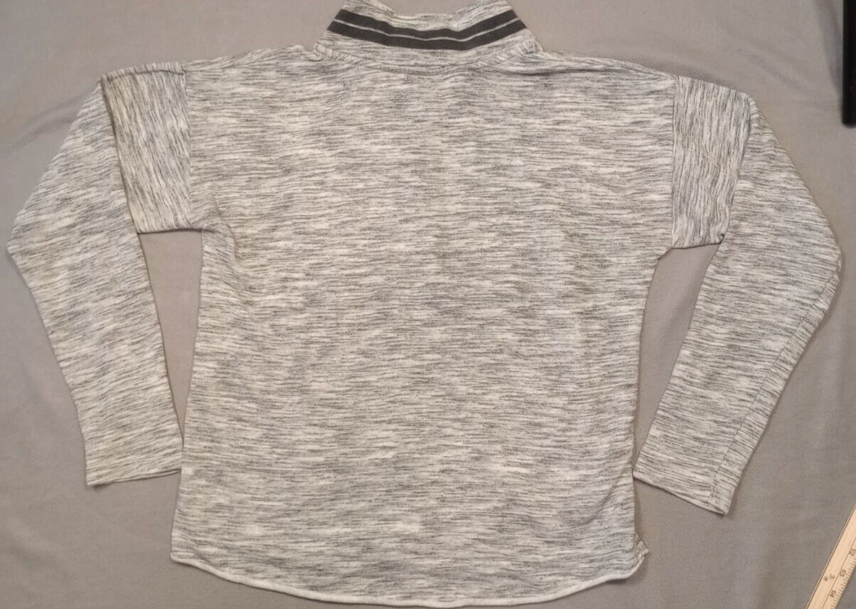 UNDERCOVER Felpa Victoria’s Secret rosa grande con cappuccio grigia manica lunga maglione zip 1 4