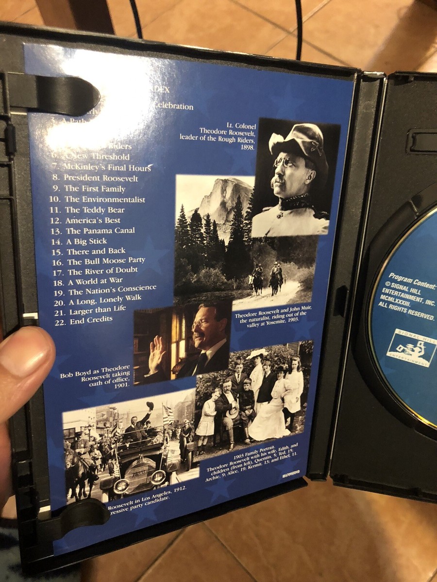 The Indomitable Teddy Roosevelt (DVD, 1999) Complete W/Chapter