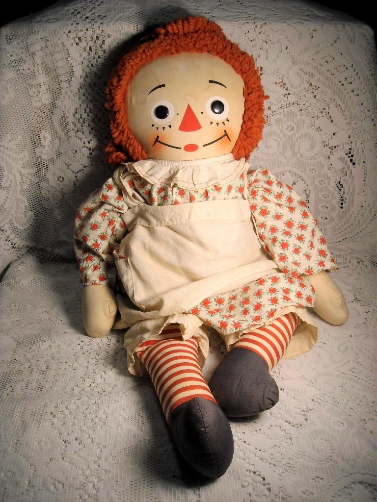 Vintage 25” Raggedy Ann Doll by Knickerbocker All Original eBay