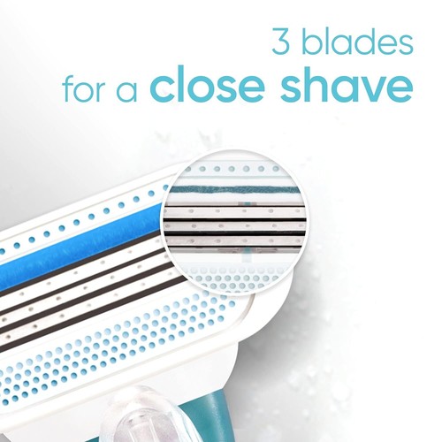 Women's Original 3 Blade Razor Refills, 4 Count (Packaging May Vary) - Picture 4 of 7