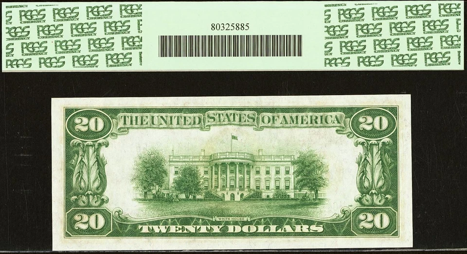 1928 $20 Federal Reserve Note PCGS Gem 66PPQ - St Louis - Fr 2050-H - Image 3 of 3