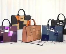 Designer Handbag Sally Young. Leather. Blue, Or Purple