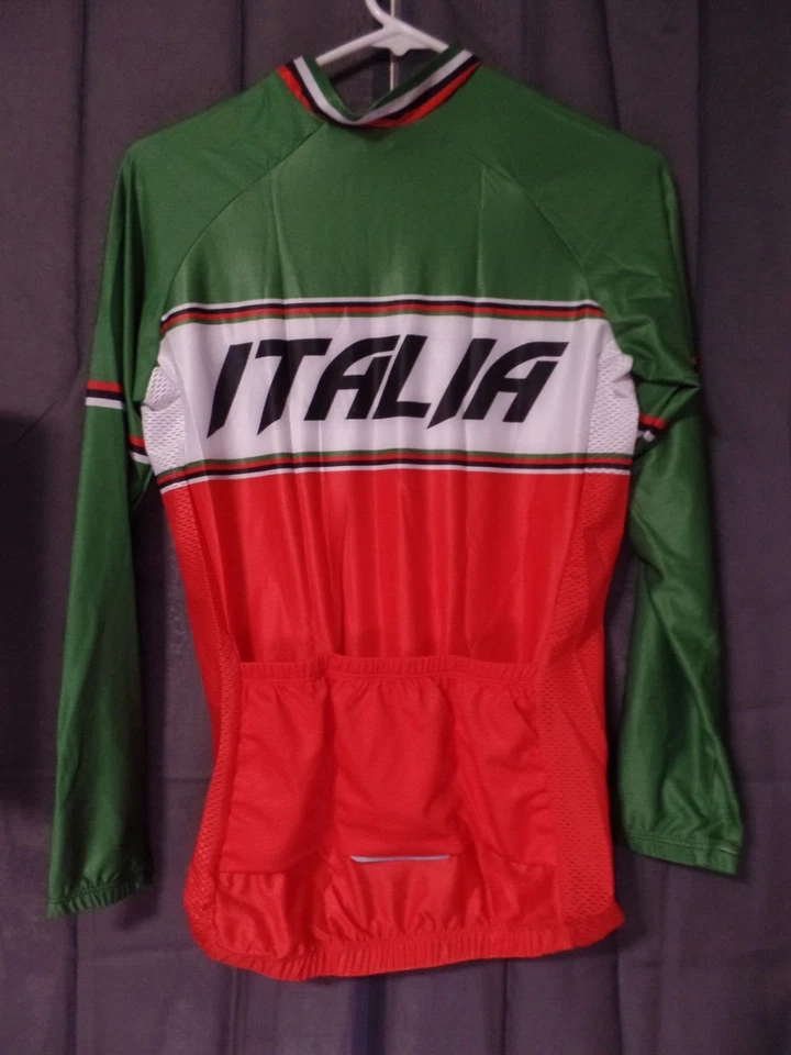 Italia Ciclismo Jersey Corto Babero Bicicleta Bicicleta Ciclista Ropa por Cycle Run S Foto 4 de 4