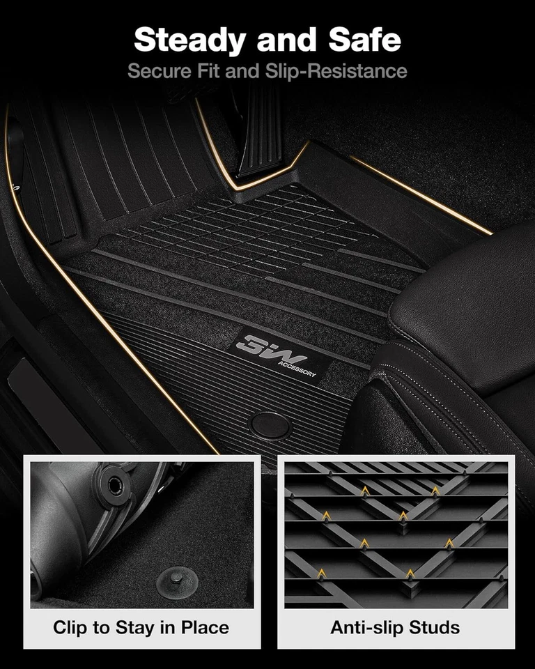 3W Floor Mats For 2019-2025 BMW 3 Series 330i 330e Sedan BMW 3 Series G20 Liners - Image 3 of 4
