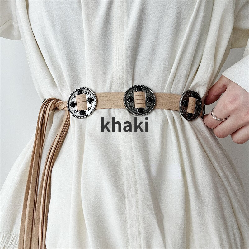 blue dress for baby girl Wide Boho Belt – MissChicFashion main image 1