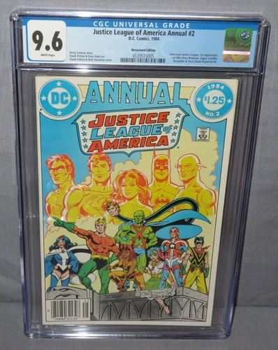 JUSTICE LEAGUE OF AMERICA Annual #2 (1st Vibe, Steel) CGC 9.6 NM+ DC Comics 1984