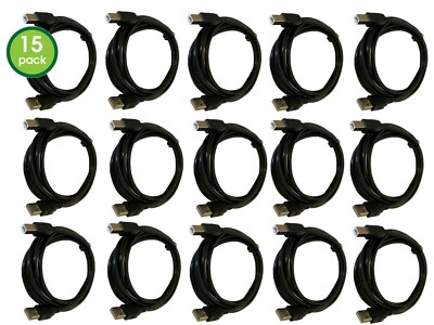 15 Lot 6FT 6 Foot SHIELDED USB 2.0 A Male to B Male Cable Cord Printer Scanner