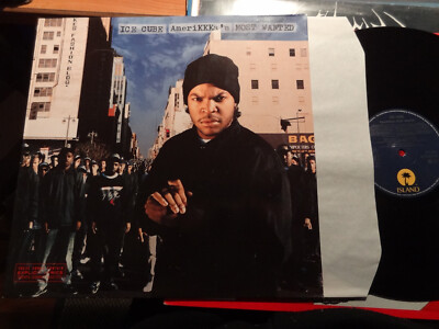 Ice Cube AmeriKKKas Most Wanted EX Island Vinyl LP 1990 D