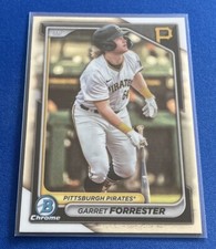 2024 Bowman Chrome Prospects #BCP-148 Garret Forrester Pittsburgh Pirates
