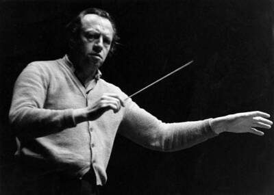 Leopold Ludwig conductor Germany 1955 Switzerland Old Photo 3