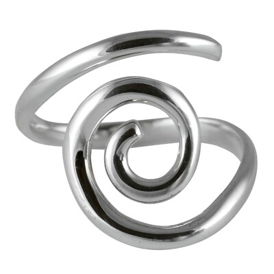 17-22mm Silberring Spirale 925er Silber Designer Ring Damen Top Handarbeit SR145