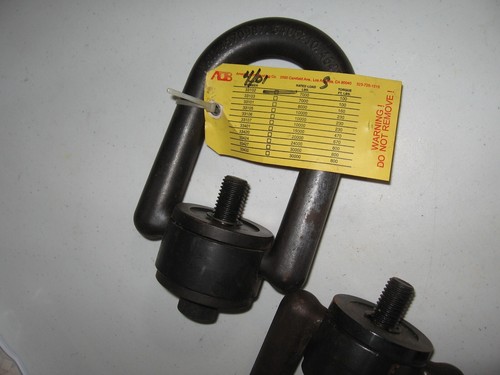 AMERICAN DRILL BUSHING (2) 33102 HOIST RING 3/4-10 7000lbs capacity New !! - Picture 6 of 7