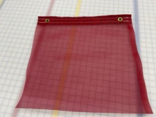  NEW 18" x 18" RED Mesh Safety Flags w/Grommets 6pc Oversize Load Heavy Duty