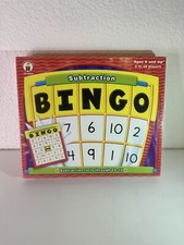Bingo Subtraction Age 6 And Up 3 To 40 Players Carson-Dellosa Factory Sealed 