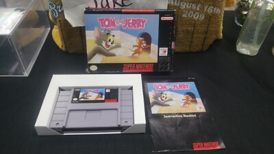 CIB TOM & JERRY SUPER NINTENDO SNES VIDEO GAME COMPLETE IN BOX