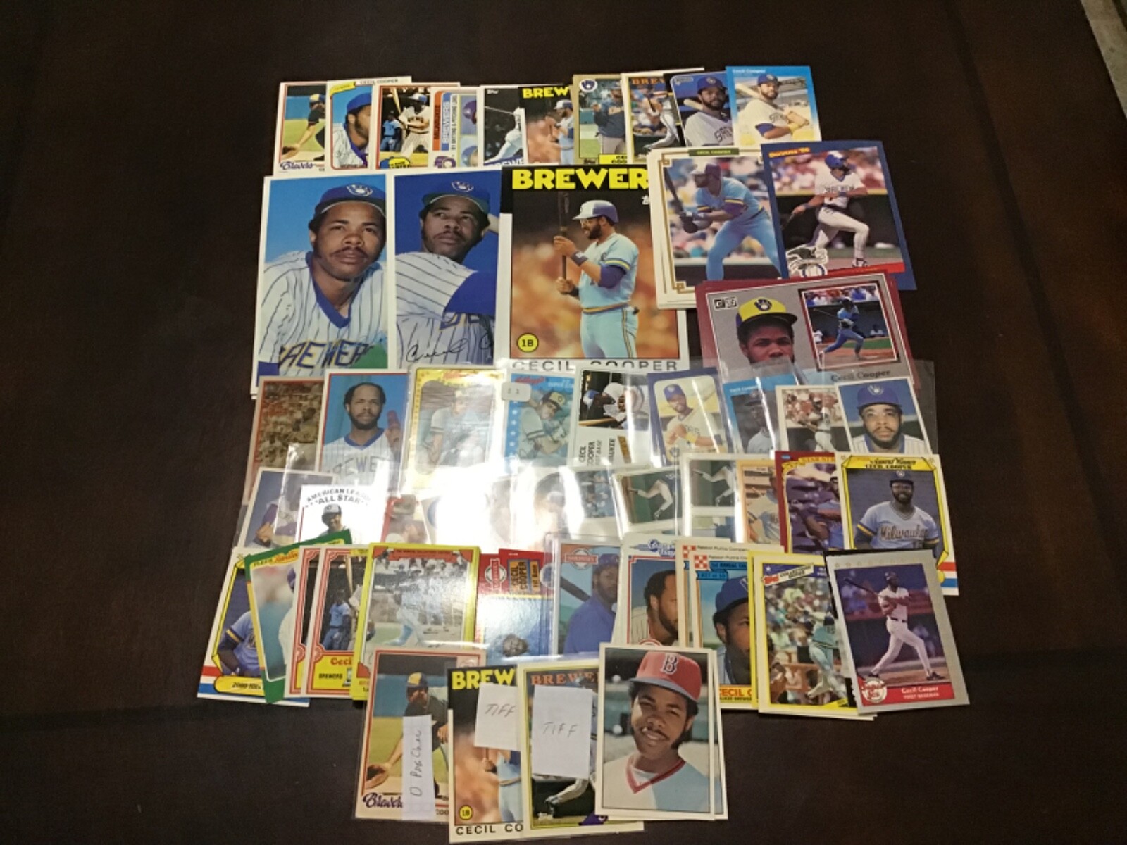 CECIL  COOPER Oddball Insert & Regular issue Baseball RED SOX BREWERS YOU CHOOSE