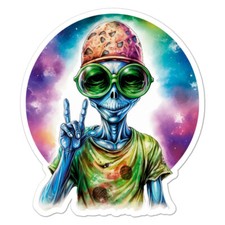 Alien Galaxy Vinyl Decal Sticker Indoor Outdoor 3 Sizes 9860