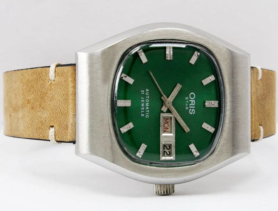 Винтажный ORIS Star Cal. Автоматические мужские часы 648 день дата сталь ссылка 6794 - Изображение 4 из 4