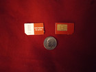 Lot of 2 MetroPCS CDMA Red&White Standard Size Sim Cards NOT FOR ACTIVATION READ