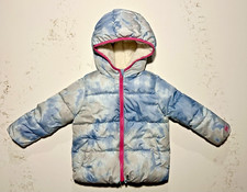 GAP Girls Reversible ColdControl Max Sherpa Puffer Jacket, Size 5 Blue