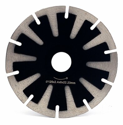 7'' Diamond convex blade segmented cutting blade (2 PIECE) stone concrete granite