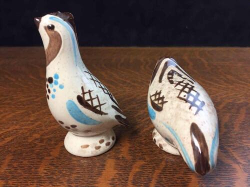 Red Wing Pottery Bob White Quail Figural Salt & Pepper Shakers Hand Painted USA - Picture 1 of 6