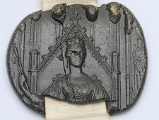 Antique Queen Victoria England Royal Privy Document Wax Seal British Royalty UK