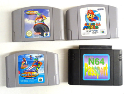 Nintendo N64 japanische Spiele Super Mario Wave Race (deutsch) Passport Modul