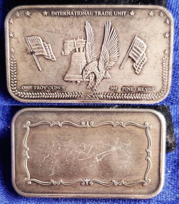 Eagle Flag Liberty Bell International Trade Unit 1 Troy oz .999