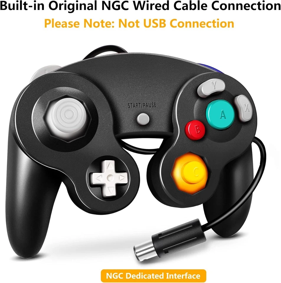 1 Pack Wired Gamecube Controller for Wii Nint, Classic Gaming Experience - Image 2 of 4