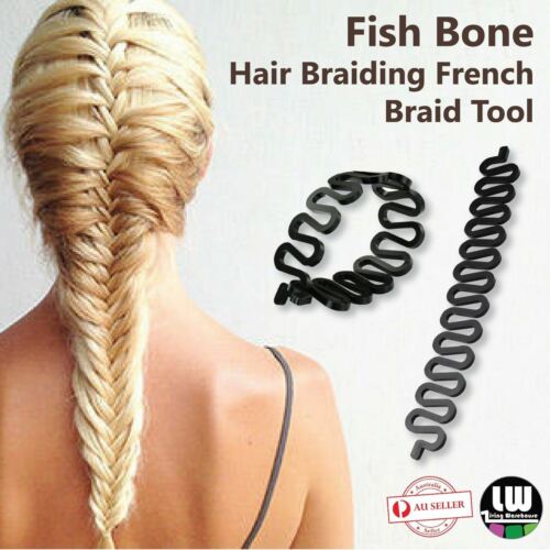 Fish Bone Hair Braiding French Braid Tool Roller Magic Twist Styling Bun  Maker | eBay