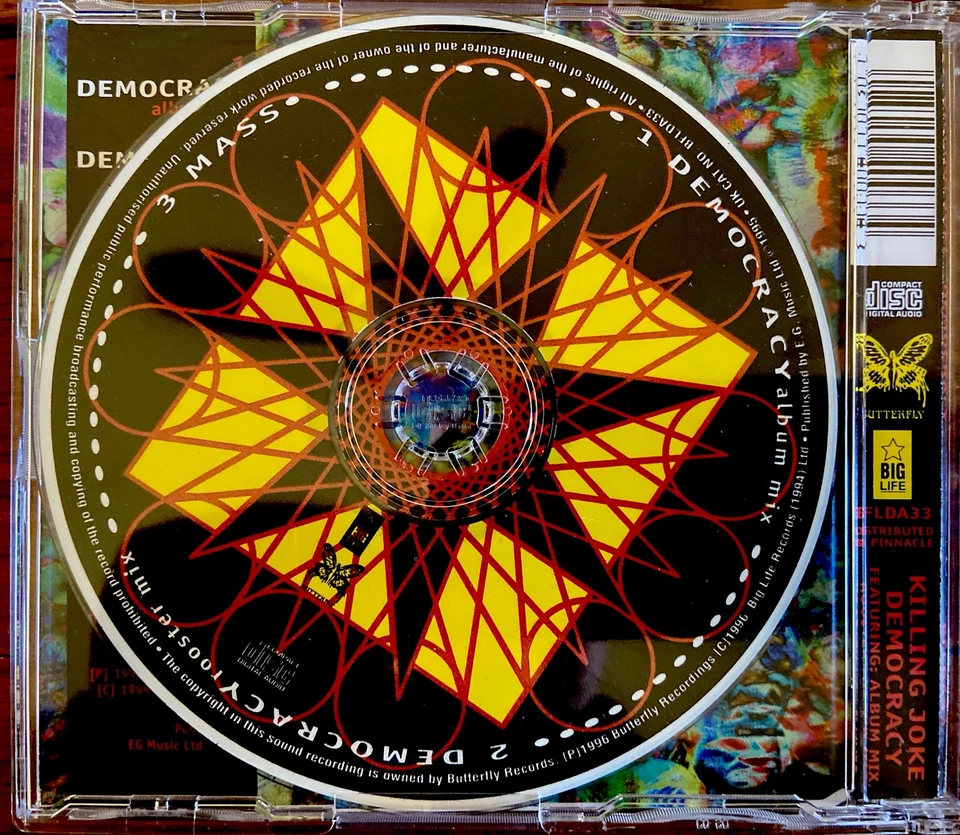 Killing Joke Democracy Remix Rare B-side Mass UK CD EP Youth Industrial ORB NIN Foto 3 de 3
