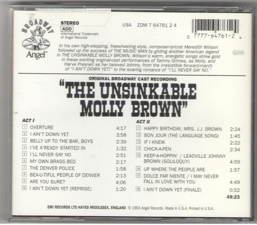 Teatro 3 CD MUSICAL: SHOWBOAT; DAMN YANKEES; The UNSINKABLE MOLLY BROWN - Imagen 4 de 4