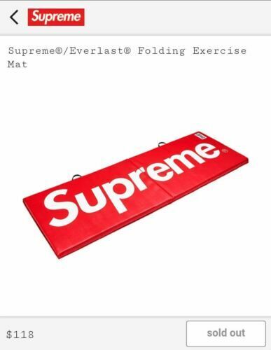 Supreme Everlast Folding Exercise Mat Red FW17 Brand New Box Supreme Everlast Folding Exercise Mat Red FW17 Brand New Box