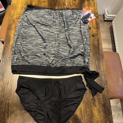 Octopus Tankini,Gr.40,streifen,grau-schwarz