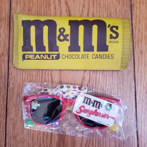 M&Ms Sun Glasses Red Yellow Green Plastic with case