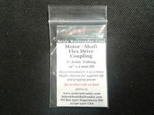 Locomotive Flex Drive Shaft Coupling U-Joint Tube 12" x 2mm ID Clear
