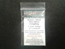 Locomotive Flex Drive Shaft Coupling U-Joint Tube 12" x 2mm ID Clear