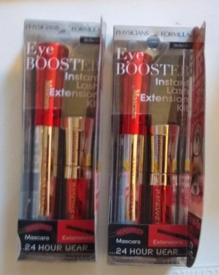 Set 2 Physicians Formula Eye Booster Instant Lash Extension Kit Ultra Black NEW
